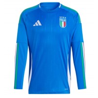 Taliansko Domáci futbalový dres ME 2024 Dlhy Rukáv